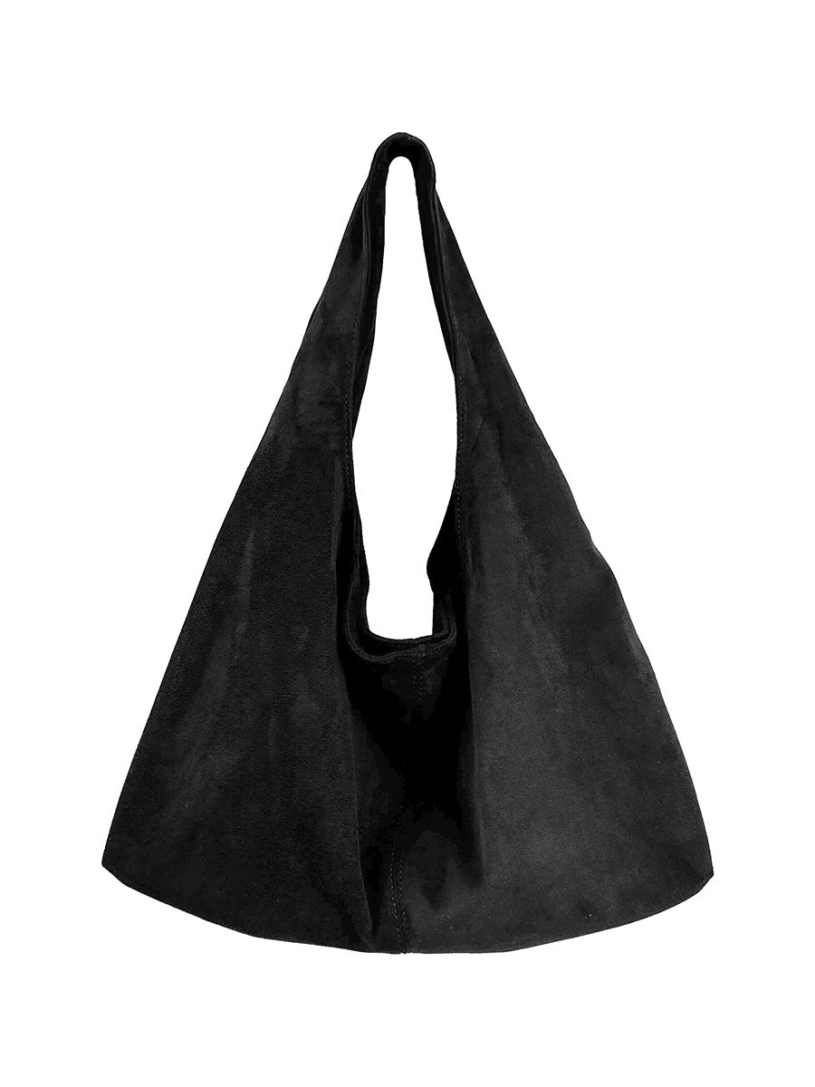 Corporate Suede Slouchy Hobo Bag