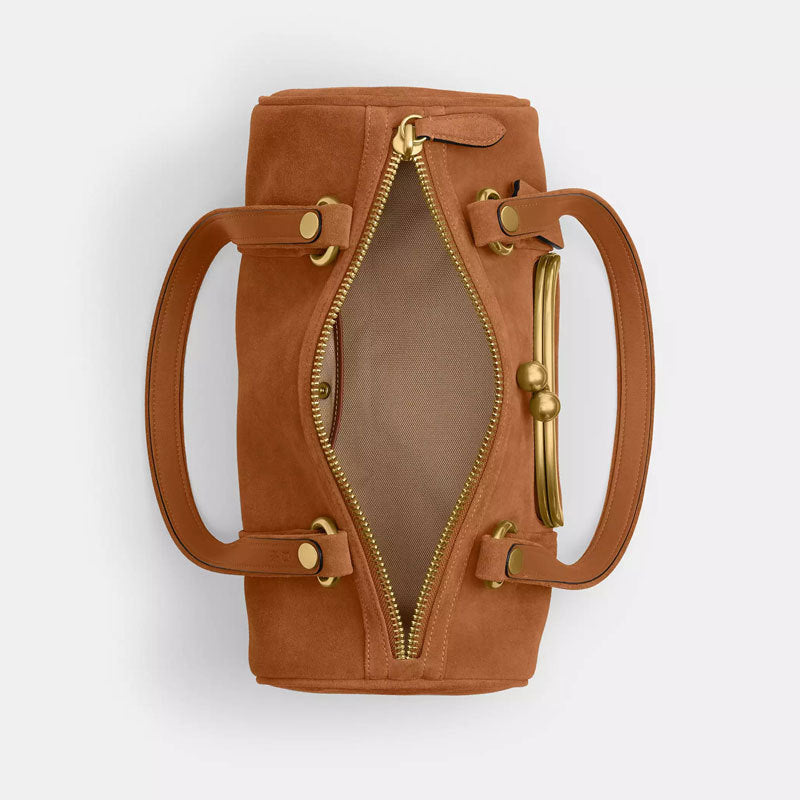 Corporate Suede Bowler Bag