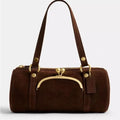 Corporate Suede Bowler Bag