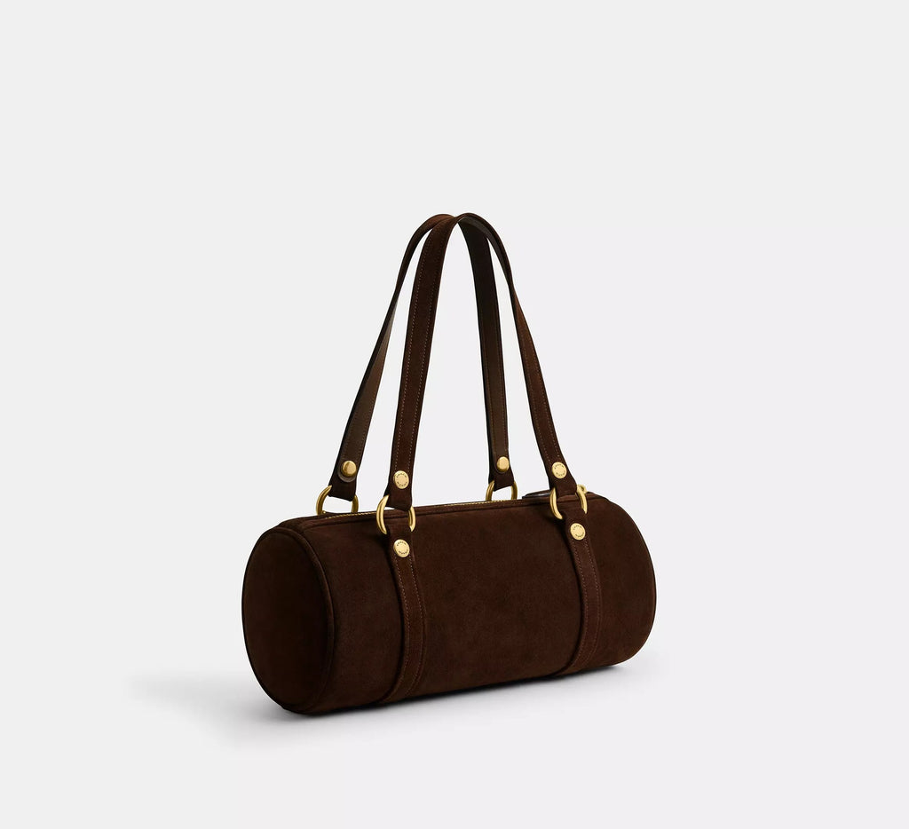 Corporate Suede Bowler Bag