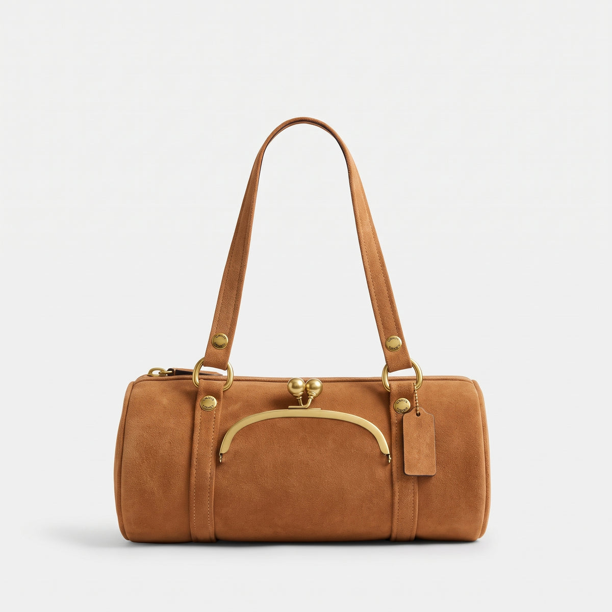 Corporate Suede Bowler Bag