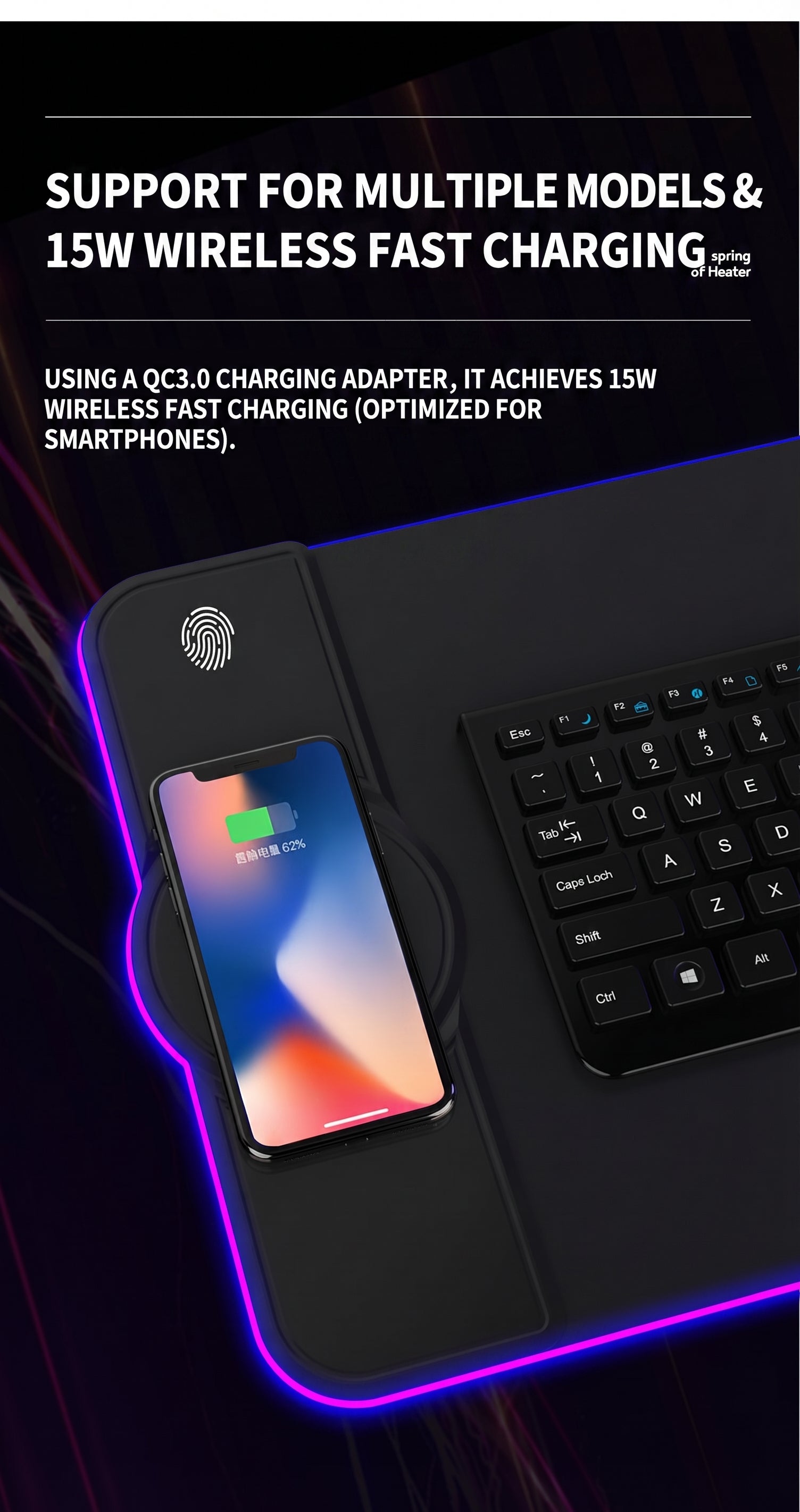 Corporate™ Executive Charging Mouse Pad